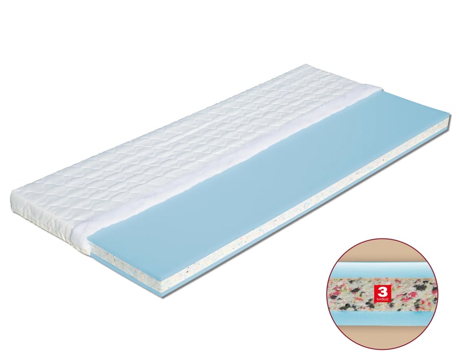 Matrace Milena (šířka 80-180 cm) – Aloe Vera · 195x80 (v. 10 cm) Dřevočal