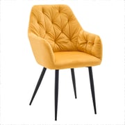 Designové křeslo VERIO NEW – Žlutá Velvet látka Kondela