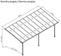 Pergola BRUCE J polykarbonát Rojaplast (foto 10)