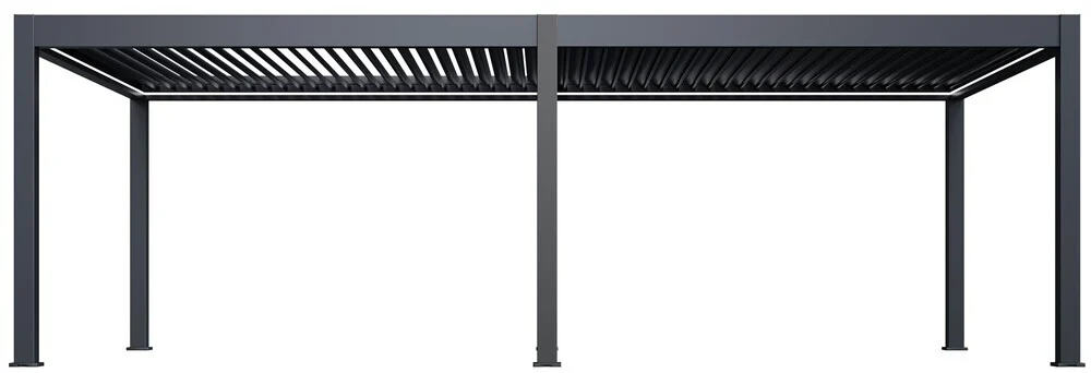 Pergola PRESTIGE Luxusní elektrická bioklimatická 8x4 m hliník volně stojící Rojaplast