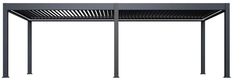 Pergola PRESTIGE Luxusní elektrická bioklimatická 8x4 m hliník volně stojící Rojaplast