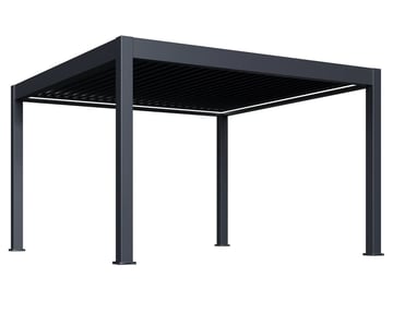 Pergola PRESTIGE Luxusní elektrická bioklimatická 4x4 m hliník volně stojící – TOP akční produkt kategorie