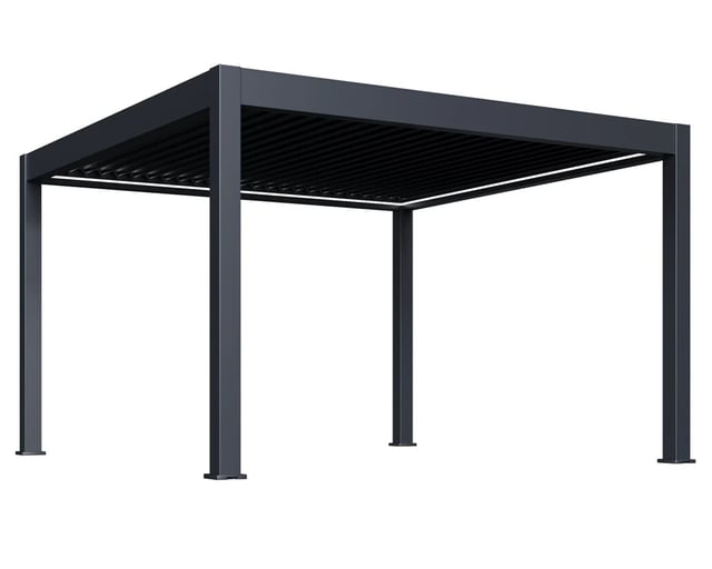 Pergola PRESTIGE Luxusní elektrická bioklimatická 4x4 m hliník volně stojící – TOP akční produkt kategorie