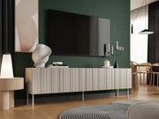 TV stolek ISLA 200 cm – Beż mat ( 1 szt.=2 p. ) Halmar