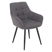 Designové křeslo MARKEN – Šedá/černá Kondela