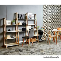 5-policový regál, bílá / přírodní, KOEN TYP 3 Kondela (foto 2)