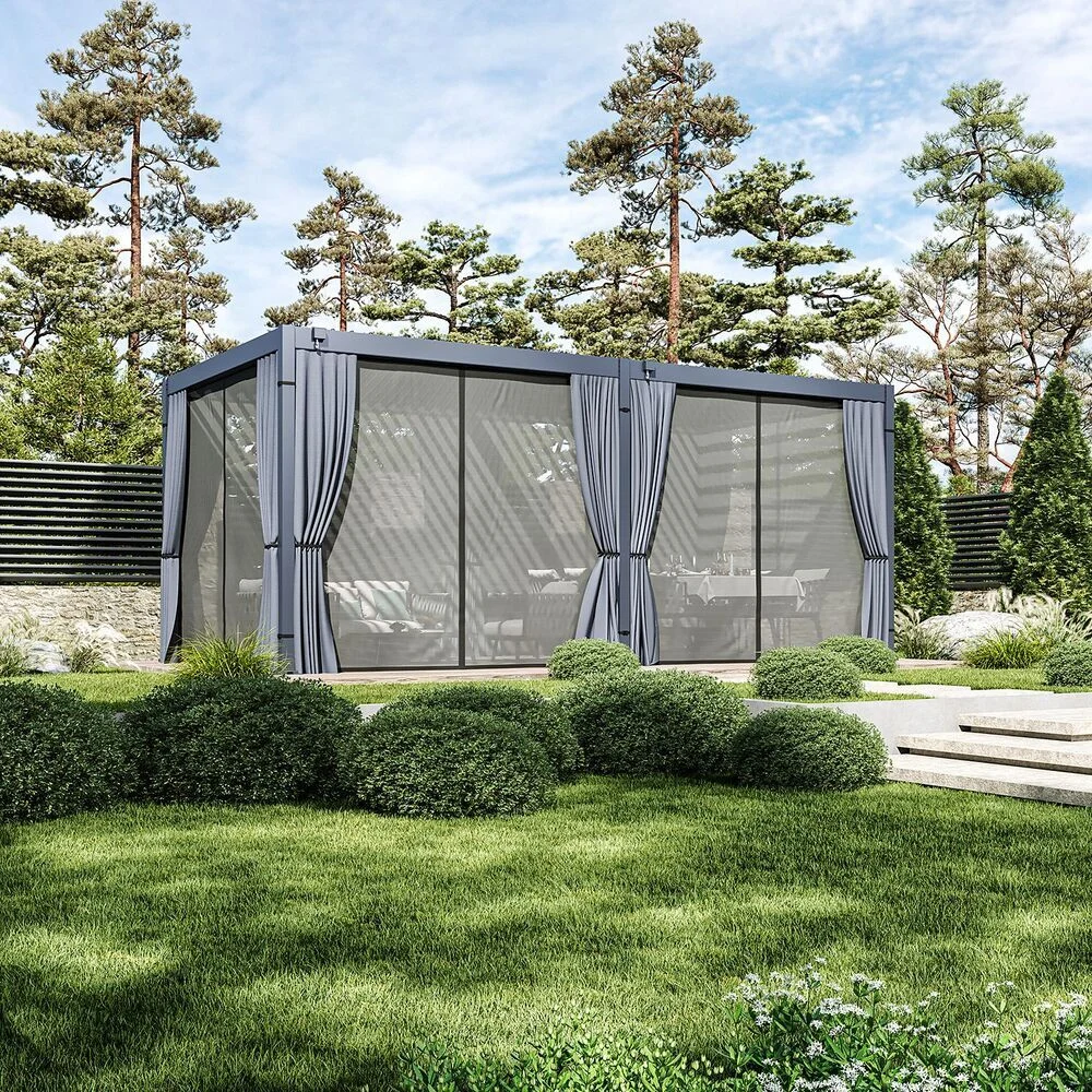 Zahradní souprava ECO závěsů a moskytiér pro pergolu 6x3 m Rojaplast