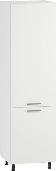 Skříňka VENTO DL-60/214 214 cm – Bílá matná szafka pod zabudowę lodówki Halmar