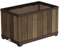 DECO RECTANGLE WALNUT Květináč Rojaplast