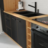 Dvířka na myčku, černý mat / dub artisan, Monro ZM 713x596 Kondela (foto 3)