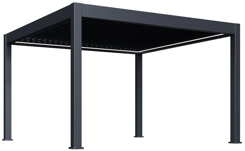 Pergola PRESTIGE Luxusní elektrická bioklimatická 4x4 m hliník volně stojící Rojaplast