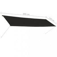 Zatahovací markýza 400x150 cm Dekorhome Vida (foto 7)
