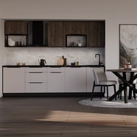 Horní skříňka, kašmír/černá, ARAKA 50 G-72 1F Kondela (foto 5)