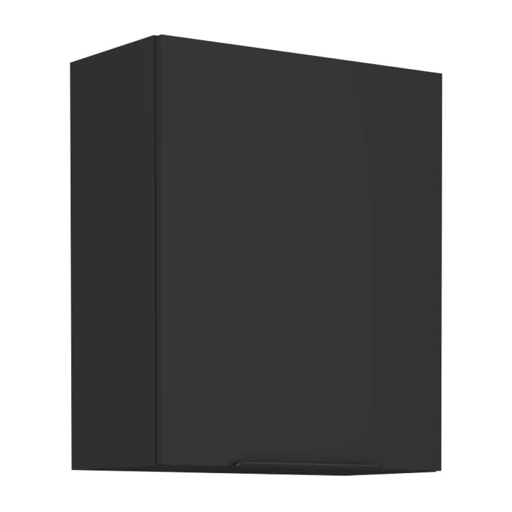 Horní skříňka, černá, SIBER 60 G-72 1F Kondela