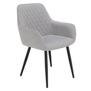 Designové křeslo OSKOR – Světle šedá/černá Kondela