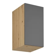 Horní skříňka LANGEN G40G – Dub artisan/šedý mat, univerzální Kondela