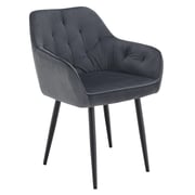Designové křeslo VERIO – Šedá Velvet látka Kondela