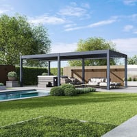 Pergola PRESTIGE Luxusní elektrická bioklimatická 8x4 m hliník volně stojící Rojaplast (foto 6)