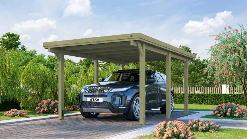 Přístřešek WEKA Dřevěný na auto 617 (3x5 m) Rojaplast