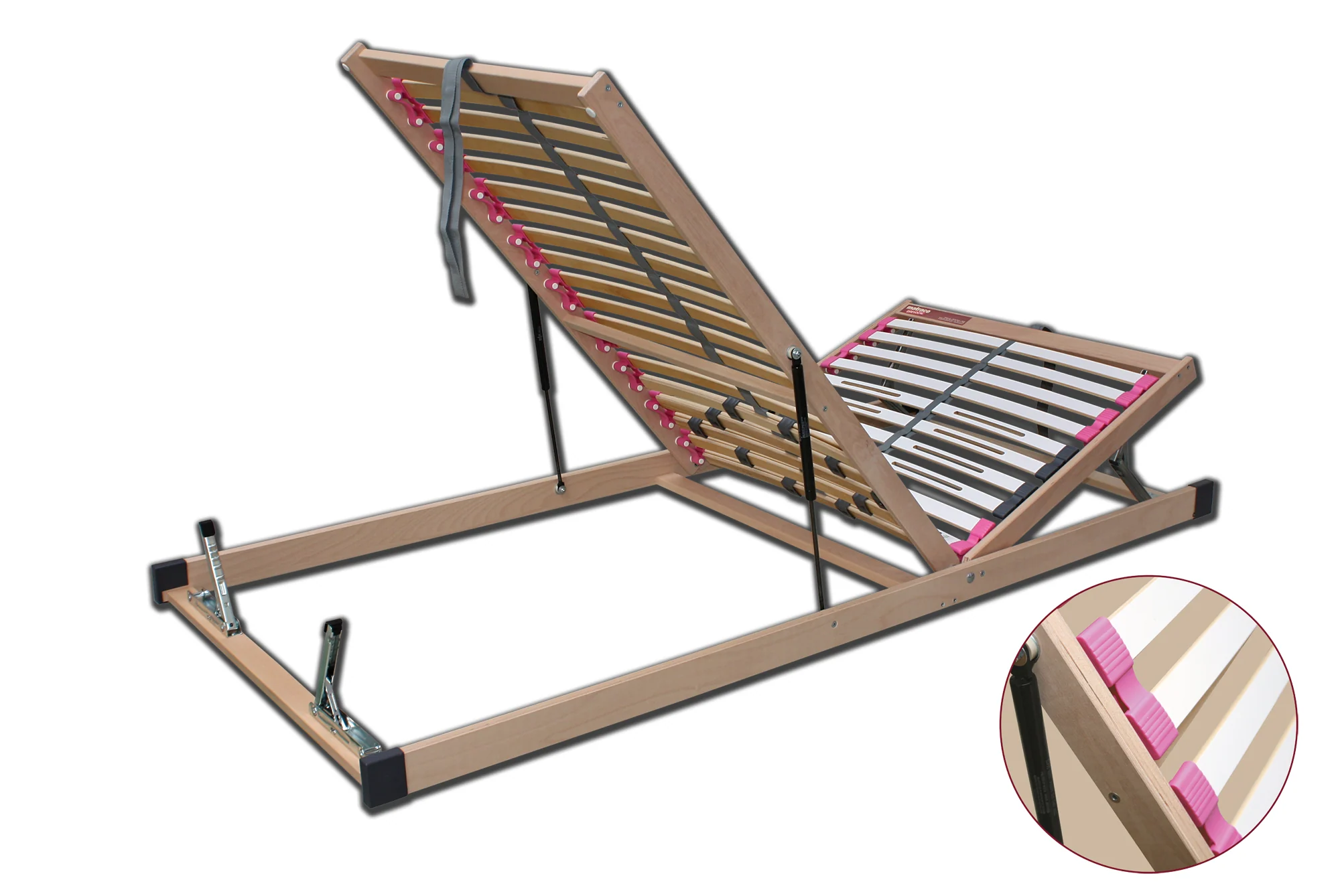 Rošt Dino Flex HN výklop nohy (šířka 80-90 cm) Dřevočal