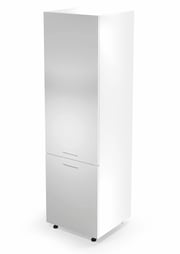 Skříňka VENTO DL-60/214 214 cm – Bílá szafka pod zabudowę lodówki Halmar