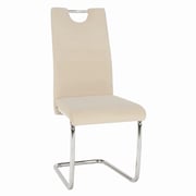 Jídelní židle ABIRA NEW – Béžová Dulux Velvet látka Kondela