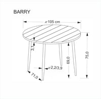 Jídelní stůl BARRY Halmar (foto 5)