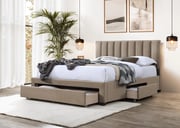Postel GRACE 140 cm – Béžová velvet Halmar