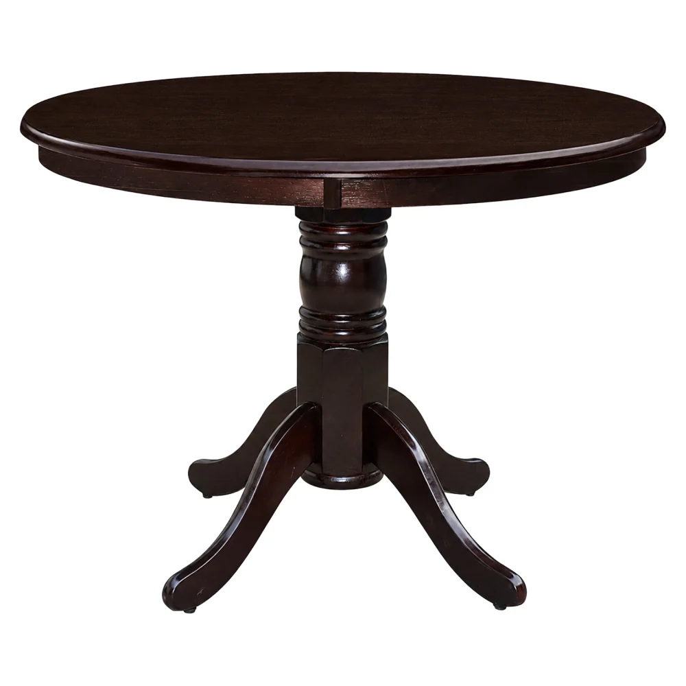 Jídelní stůl, kulatý, kaštan, průměr 106 cm, TABLOS NEW Kondela