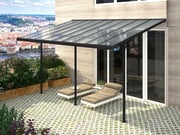 Pergola BRUCE H polykarbonát – Černá / transparentní Rojaplast