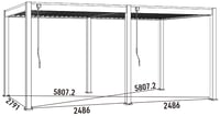Bioklimatická pergola INTRO NEO 5,3x3 m Rojaplast (foto 19)