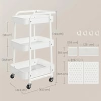Pojízdný úložný vozík APV-E1037 Autronic