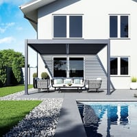 Bioklimatická pergola ke stěně INTRO DUO 4x4 m Rojaplast (foto 20)