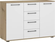 Komoda FORMO KM-2 – Dub artisan/bílá (2p=1szt) Halmar