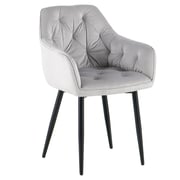Designové křeslo FEDRIS 2 NEW – Světlešedá Velvet látka Kondela