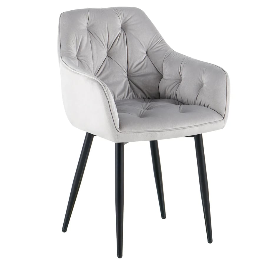 Designové křeslo FEDRIS 2 NEW – Světlešedá Velvet látka Kondela (foto 4)