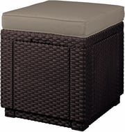 Poduška CUBE taburet – Šedohnědá Rojaplast