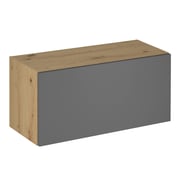 Horní skříňka LANGEN G80K – Dub artisan/šedý mat Kondela