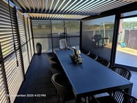 Pergola PANEL ANTRACIT LAMELY zastínění sklápěcí horizontální 1 m pro bioklimatickou Rojaplast (foto 5)
