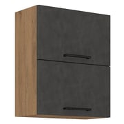 Horní skříňka VEGA 60 GU-72 2F – Dub lancelot / šedá matná Kondela