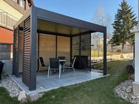 Pergola PANEL LAMELY zastínění fixní horizontální 1 m pro bioklimatickou Rojaplast (foto 10)