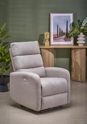 Relaxační křeslo CARINIO – Světle béžová Halmar