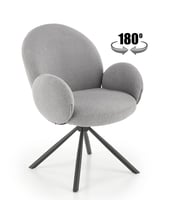 Otočné křeslo K498 – Šedá Halmar