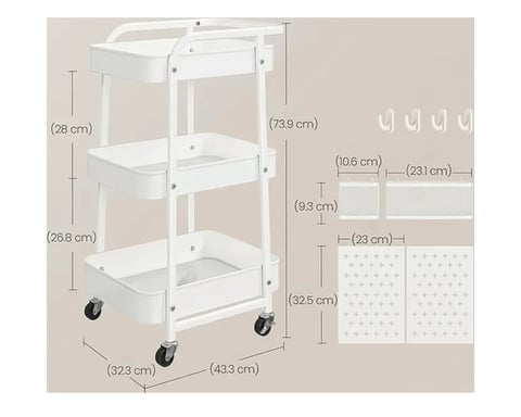 Pojízdný úložný vozík APV-E1037 Autronic
