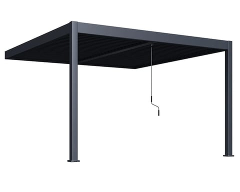 Bioklimatická pergola ke stěně INTRO DUO 4x4 m Rojaplast