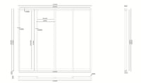 Pergola posuvná zástěna 3 m pro bioklimatickou šedočerná Rojaplast (foto 10)