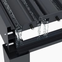 Bioklimatická pergola ke stěně INTRO DUO 8x4 m Rojaplast (foto 13)