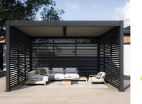 Bioklimatická pergola INTRO DUO 4x4 m Rojaplast (foto 11)