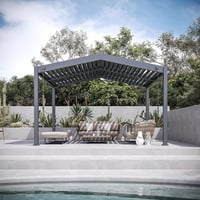 Pergola APEX Bioklimatická 4x3,6 m hliník volně stojící Rojaplast (foto 10)