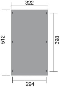 Přístřešek WEKA Dřevěný na auto 617 (3x5 m) Rojaplast (foto 5)